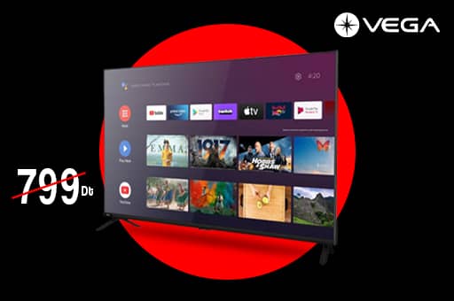 Prix VEGA 32&quot; HD LED / Smart TV / Android / Noir (L32F1HBG Tunisie